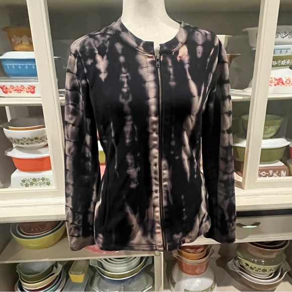 Citron Santa Monica Ginger Jar and Koi Fish Full-Zip Jacket - Size Medium - Picture 2 of 12